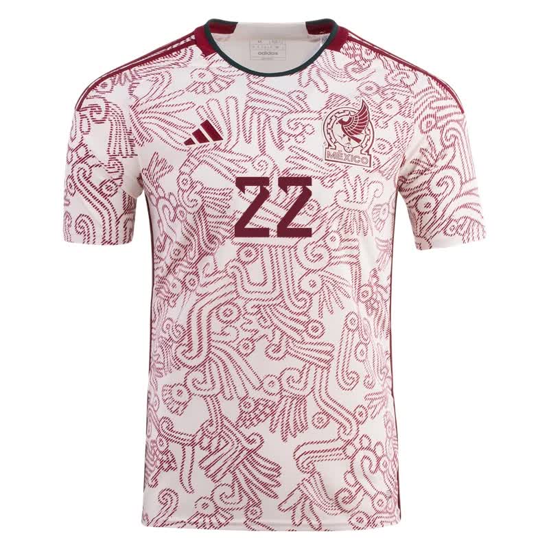 Hirving Lozano #22 Mexico Away Jersey World Cup 2022