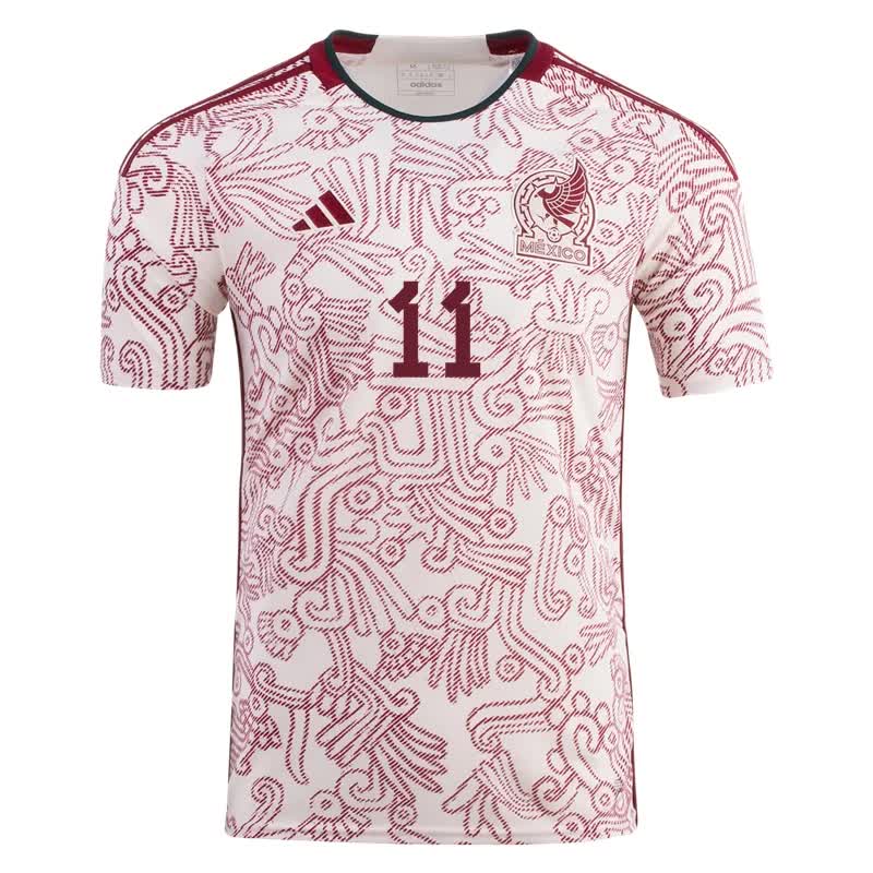Carlos Vela #11 Mexico Away Jersey World Cup 2022
