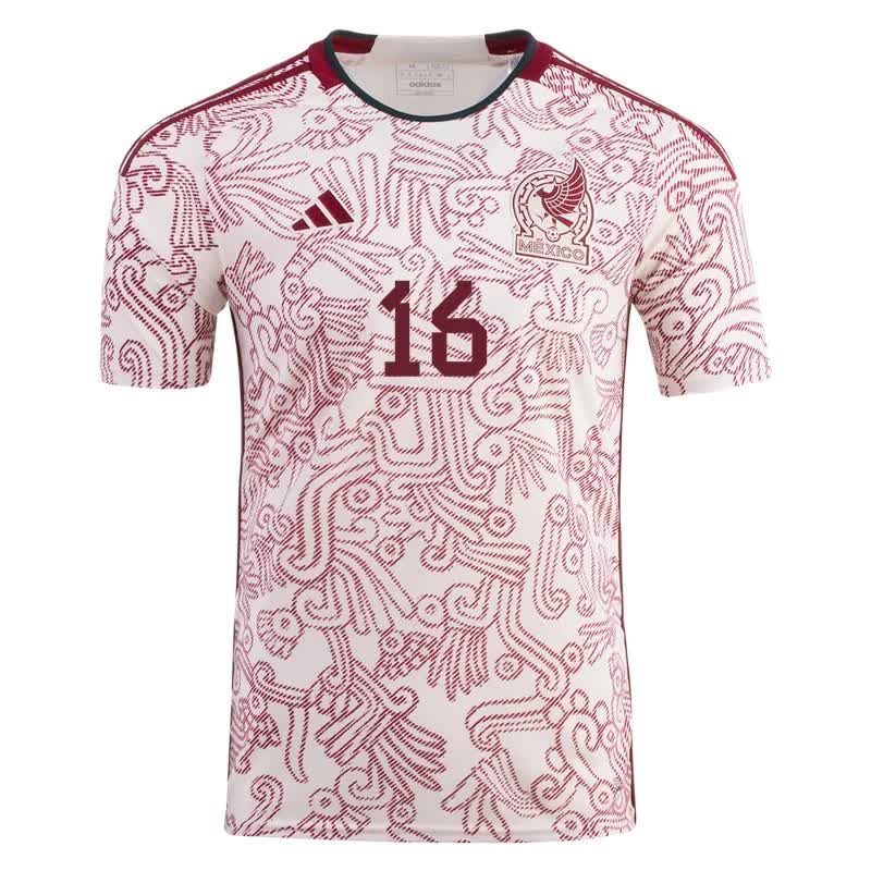 Hector Herrera #16 Mexico Away Jersey World Cup 2022